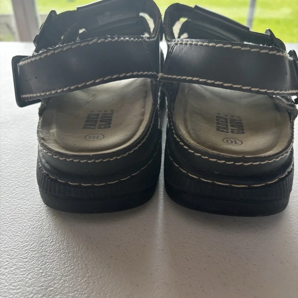 Vtg Y2K Faded Glory Hudson Sandals Mens 10 Chunky Fisherman Platform 90's Retro